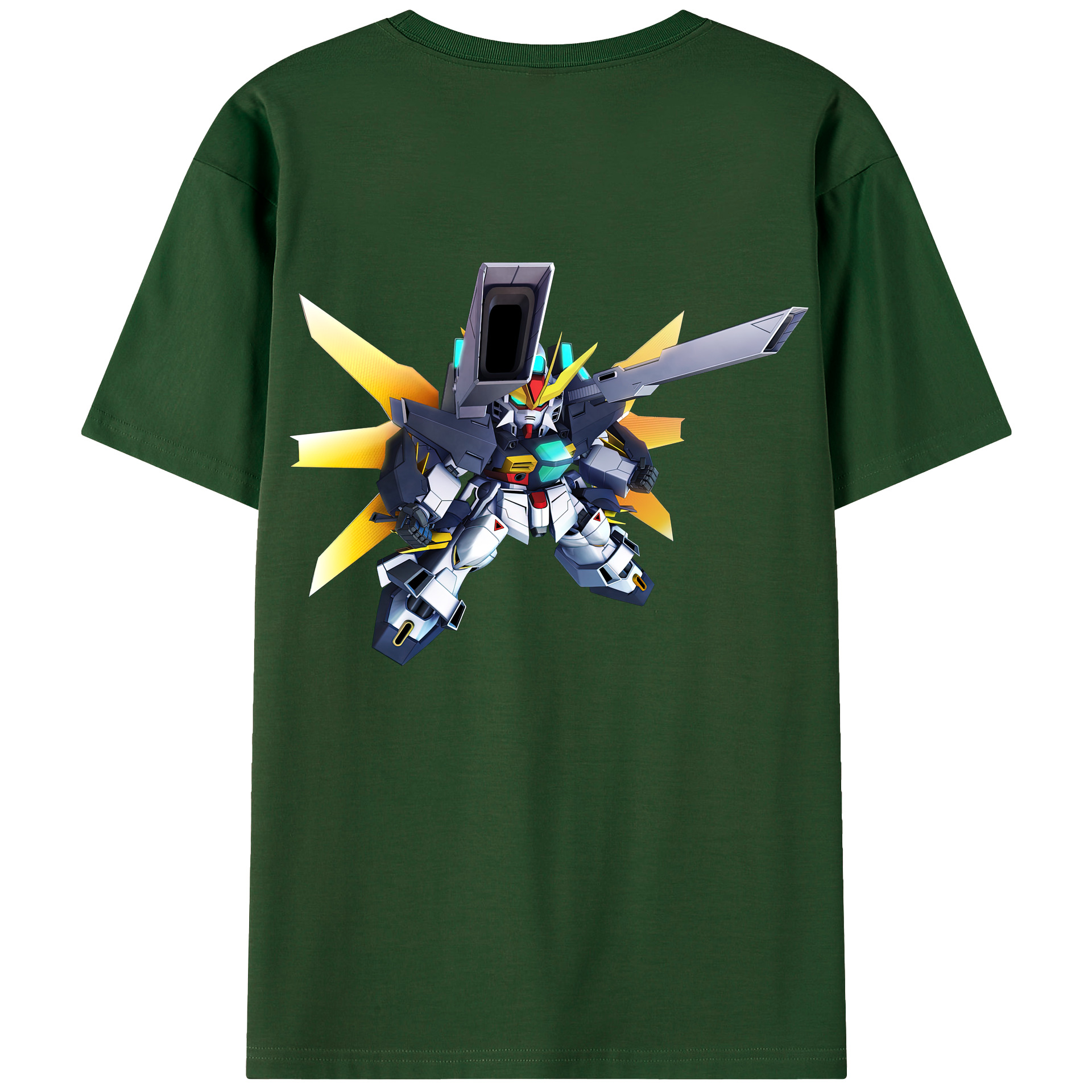 （画像用） 機動戦士ガンダム Mobile Suit Gundam 綿100％半袖Tシャツ（背面プリント）